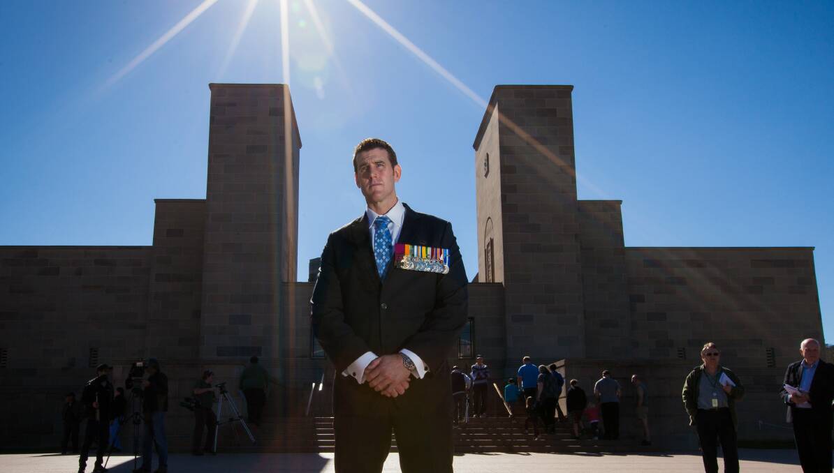 Ben Roberts-Smith at the Australian War Memorial in 2013. Picture by Katherine Griffiths