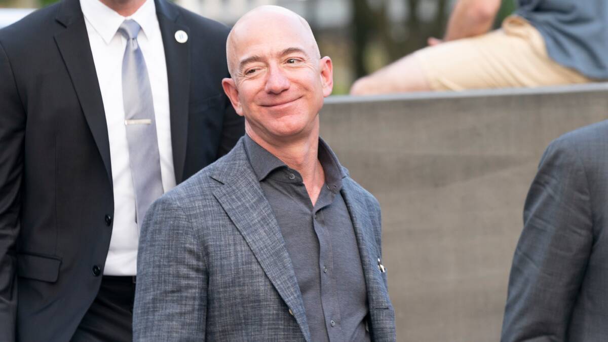 Jeff Bezos, the world's fourth richest man, said he hoped to give away the majority of his $170 billion fortune. Picture Shutterstock