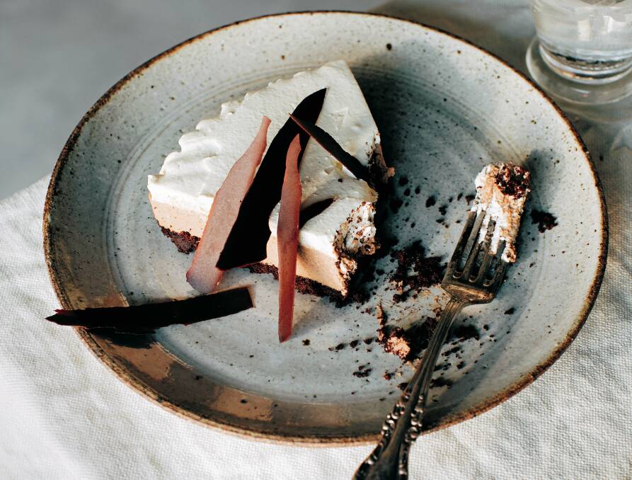 Chocolate Bavarian pie. Picture: Emily Weaving