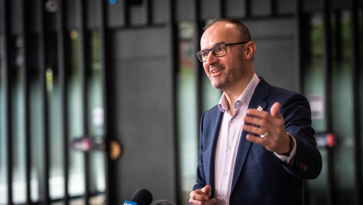 ACT Chief Minister Andrew Barr on Friday. Picture: Karleen Minney