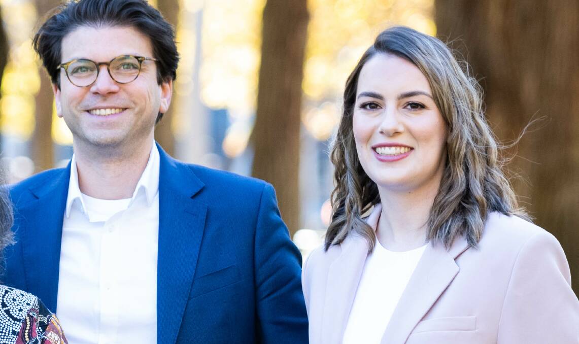 Greens candidates Tim Hollo and Natasa Sojic. Picture: Supplied