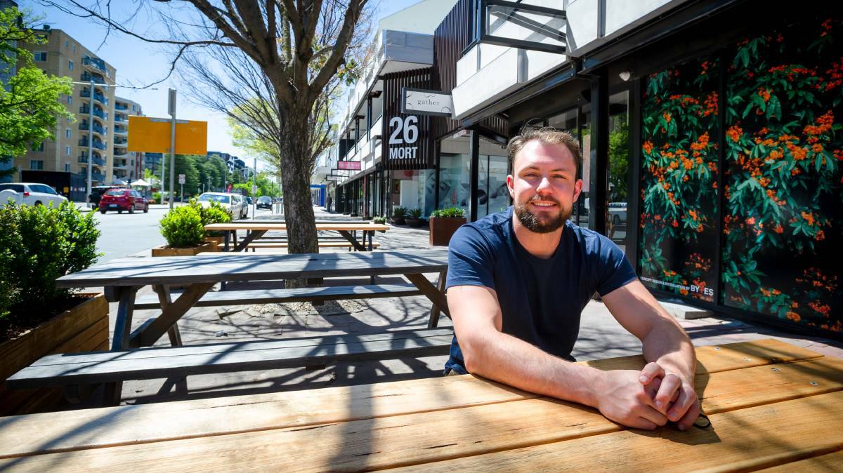 Cafe Gather owner Will Fisher said his cafe would be seating its customers outdoors when it reopens. Picture: Elesa Kurtz