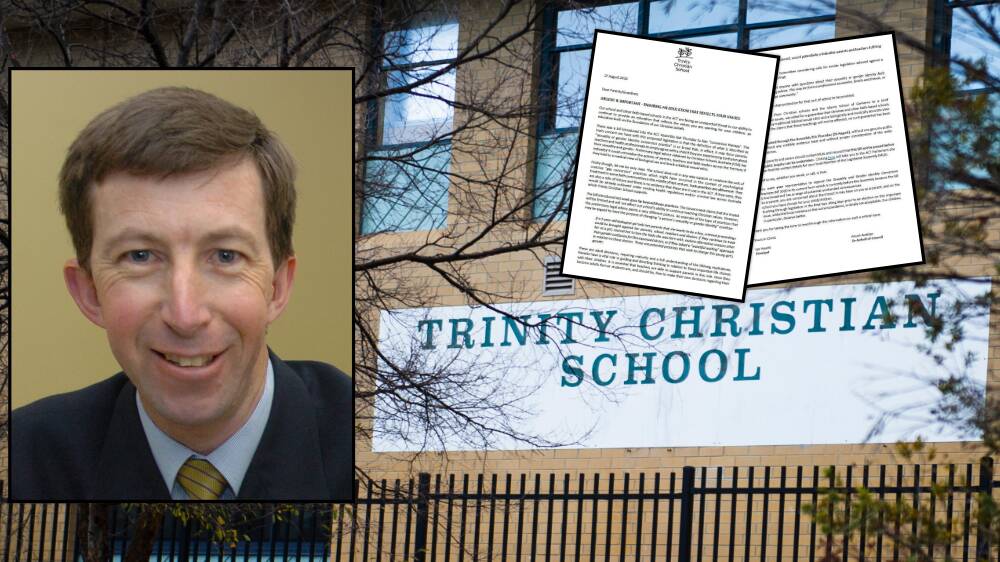 Trinity Christian School principal Ian Hewitt sent a letter to parents opposing the legislation to ban conversion practises. Picture: Dion Georgopoulos