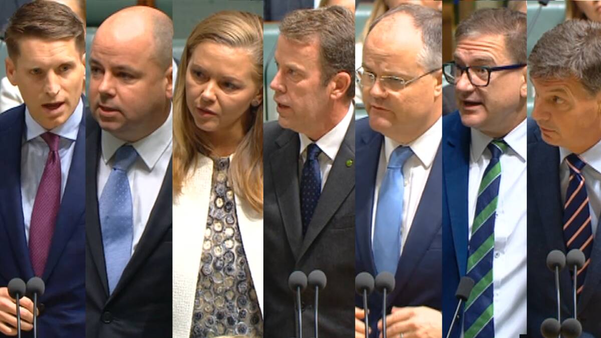 Several Coalition MPs apologised in the House on Wednesday morning. Pictures screenshots