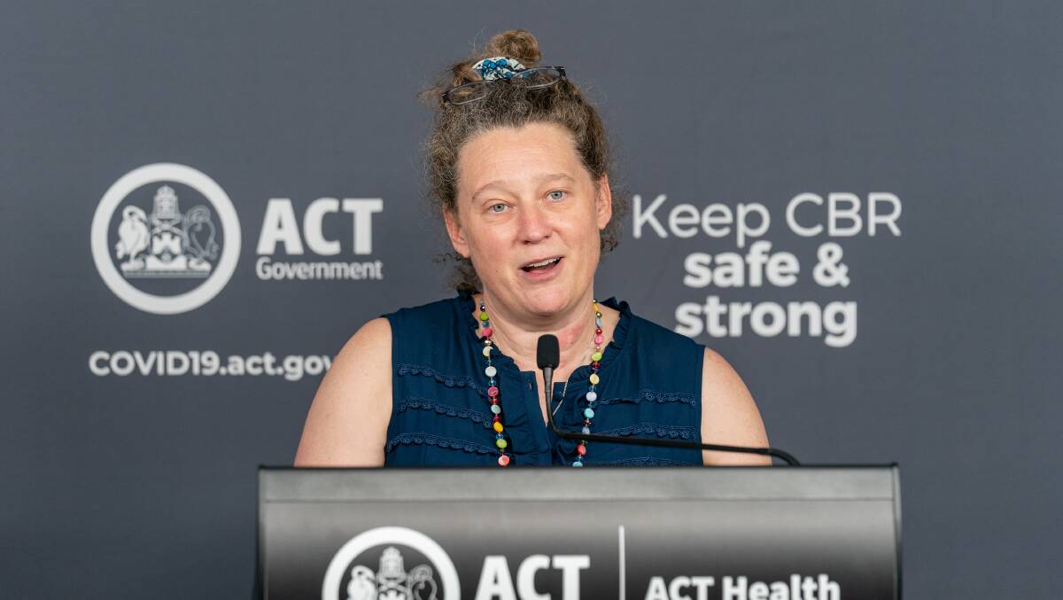ACT chief health officer Dr Kerryn Coleman. Picture: Richard Thompson 