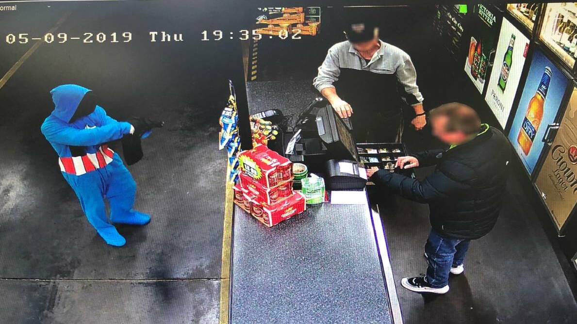 Costumed armed man robs south coast service station: Second case within a week
