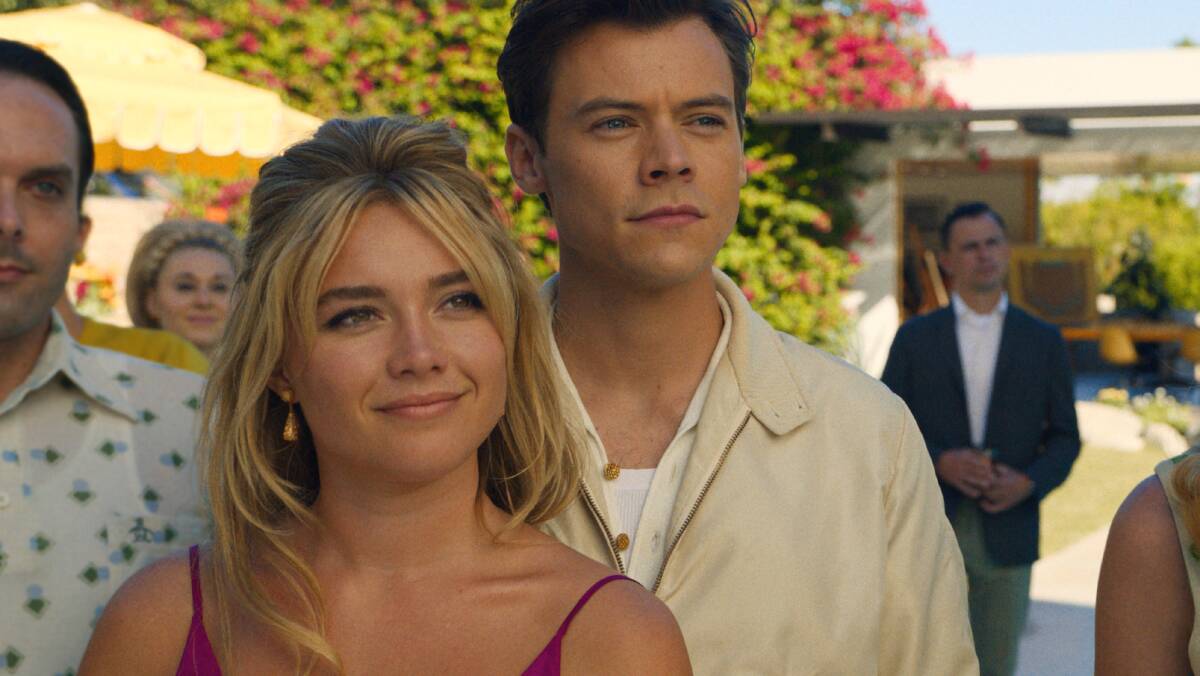 Florence Pugh and Harry Styles in Don't Worry Darling. Picture Warner Bros