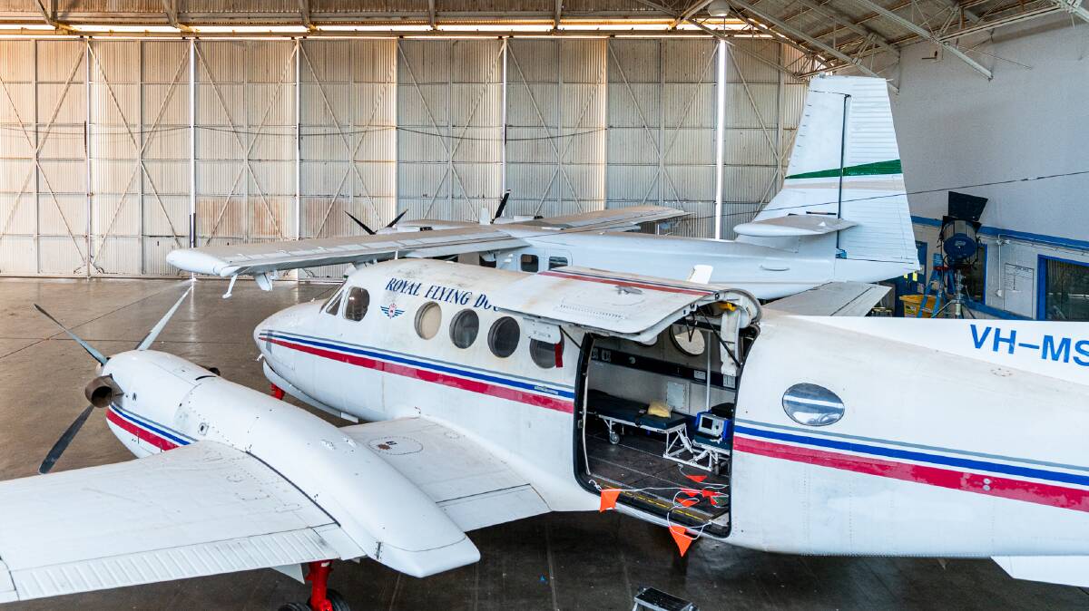 You can see some of the planes at visitor centre at the Royal Flying Doctor Service. Picture: Michael Turtle