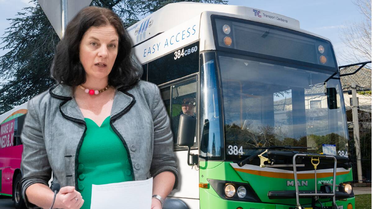 The Greens' Jo Clay says there are fewer buses. Pictures by Elesa Kurtz
