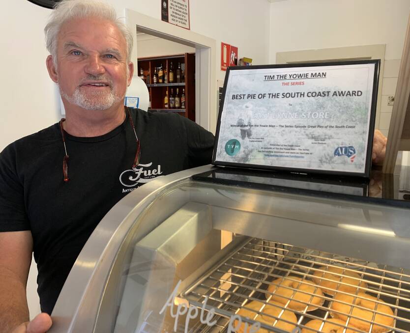 Bede Cooper continues the tradition of serving up award winning pies at the Fuel East Lynne. Picture: Tim the Yowie Man