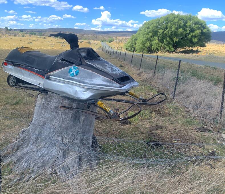 This jetski is high and dry. But where? Picture by Tim the Yowie Man