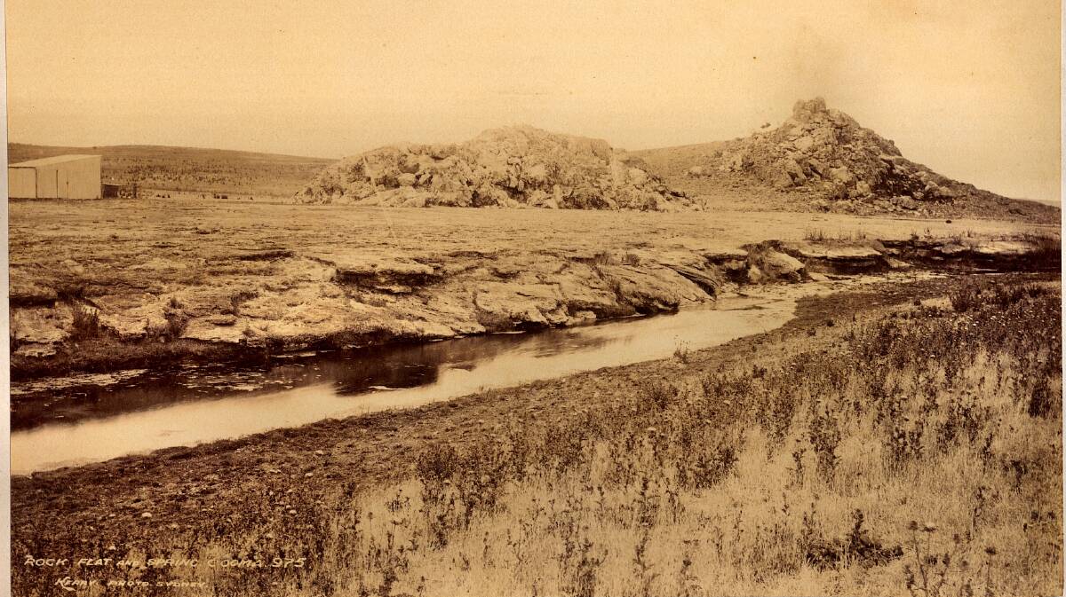 Rock Flat Spring, circa 1890s. Picture: Charles Kerry