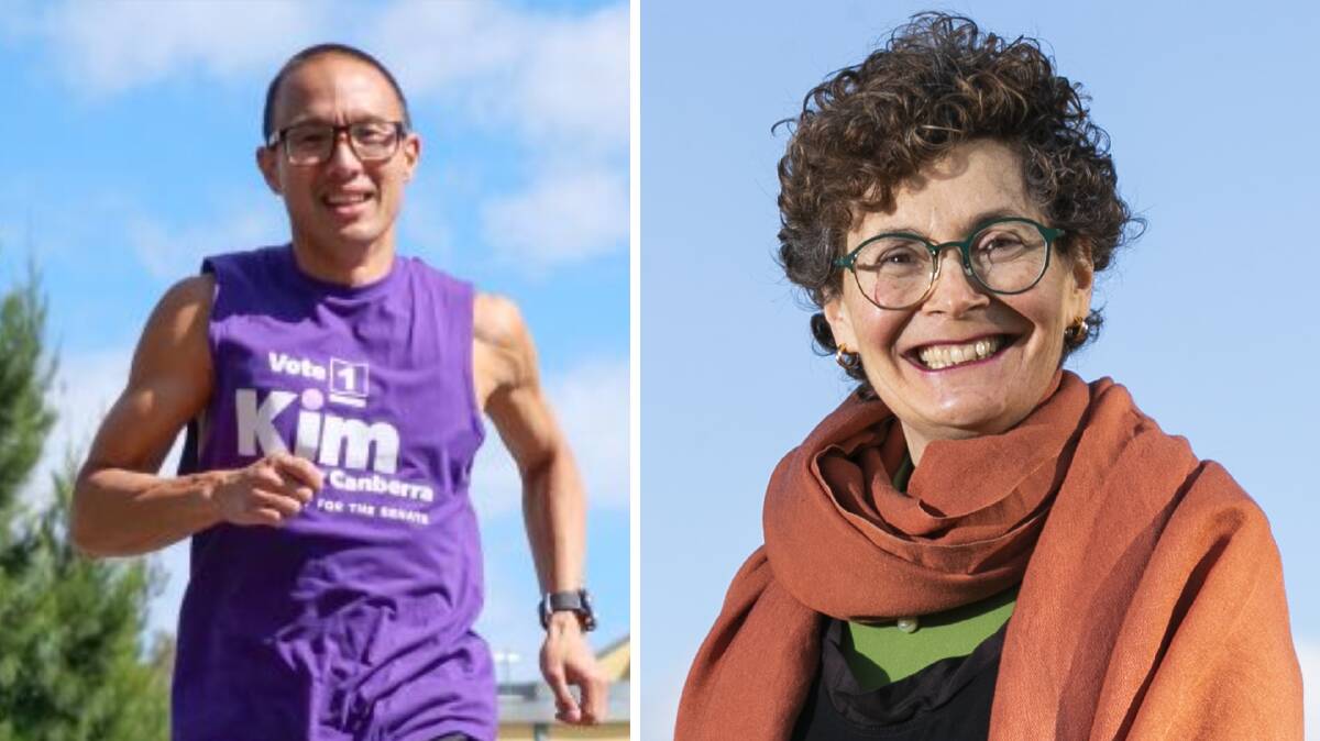 Dr Kim Huynh, left, joins Kim for Canberra, and will run with Kim Rubenstein. Picture: Supplied , Keegan Carroll