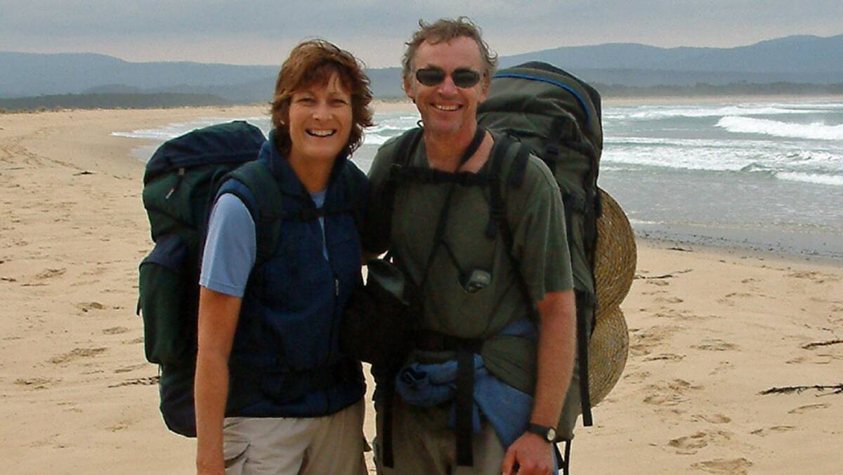 David and Pennie Briese step out along the proposed Great South Coast Walk. Picture: Supplied