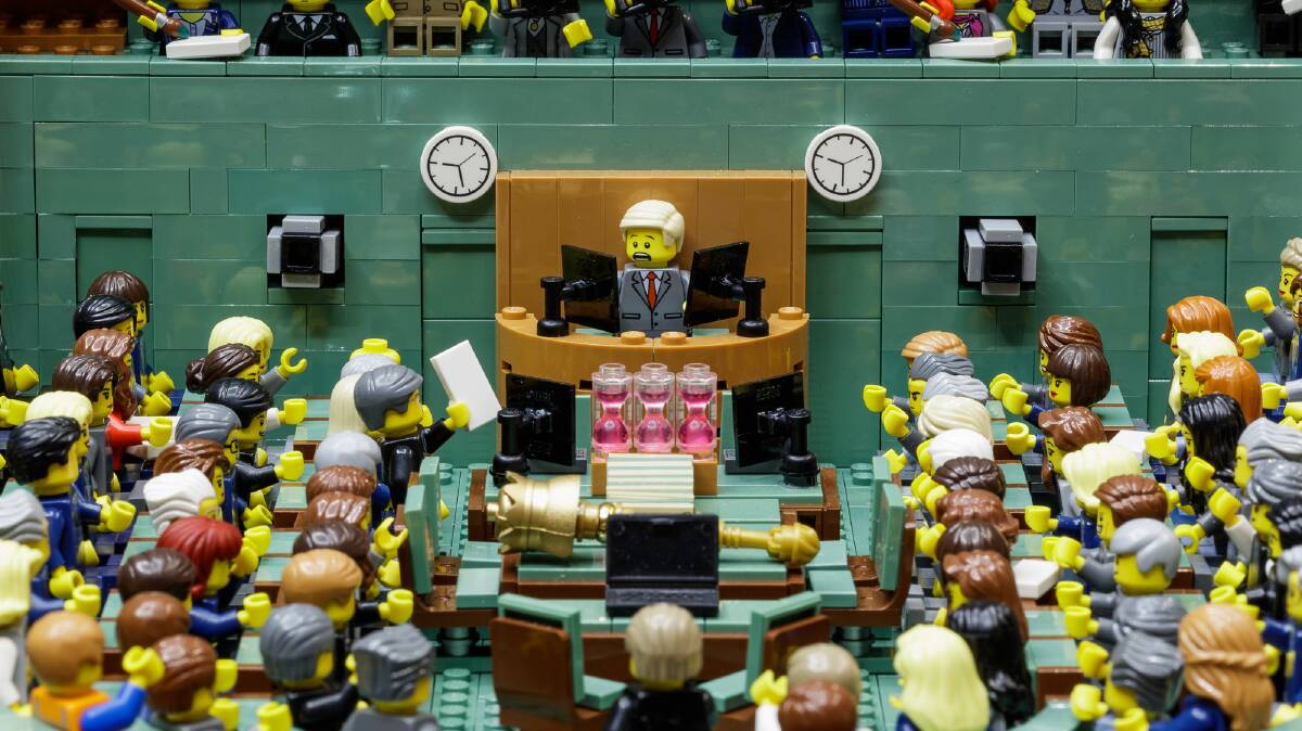 Lego's Parliament House. Picture supplied
