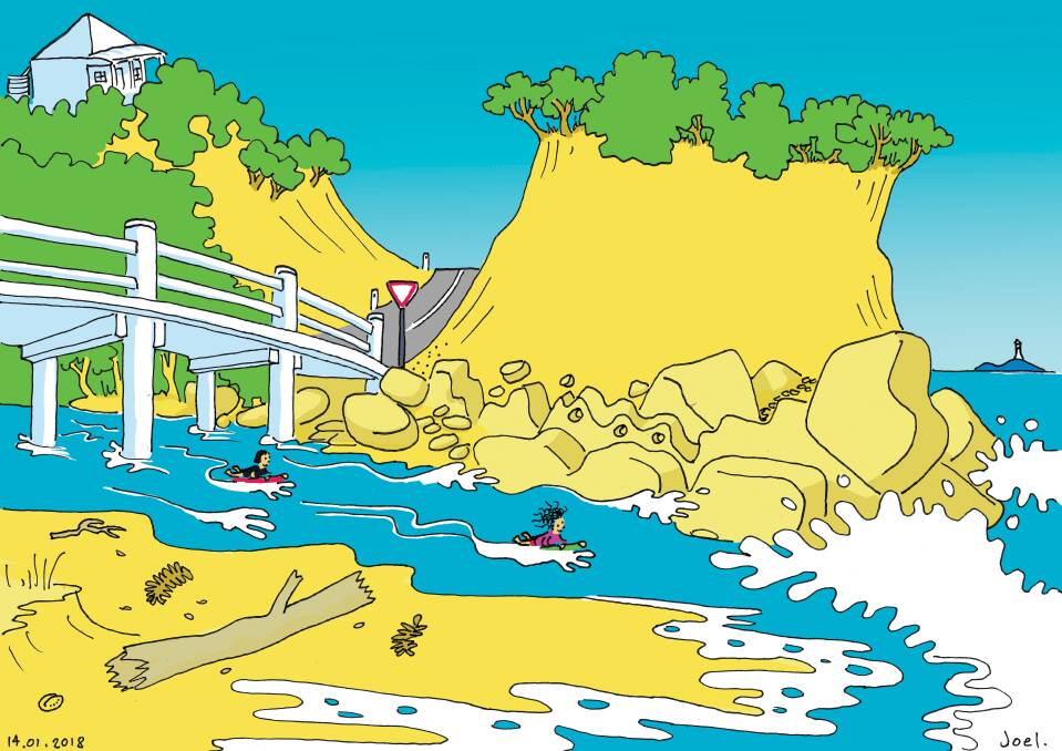 The Cuttagee Bridge has inspired many artists. Illustration: Joel Tarling