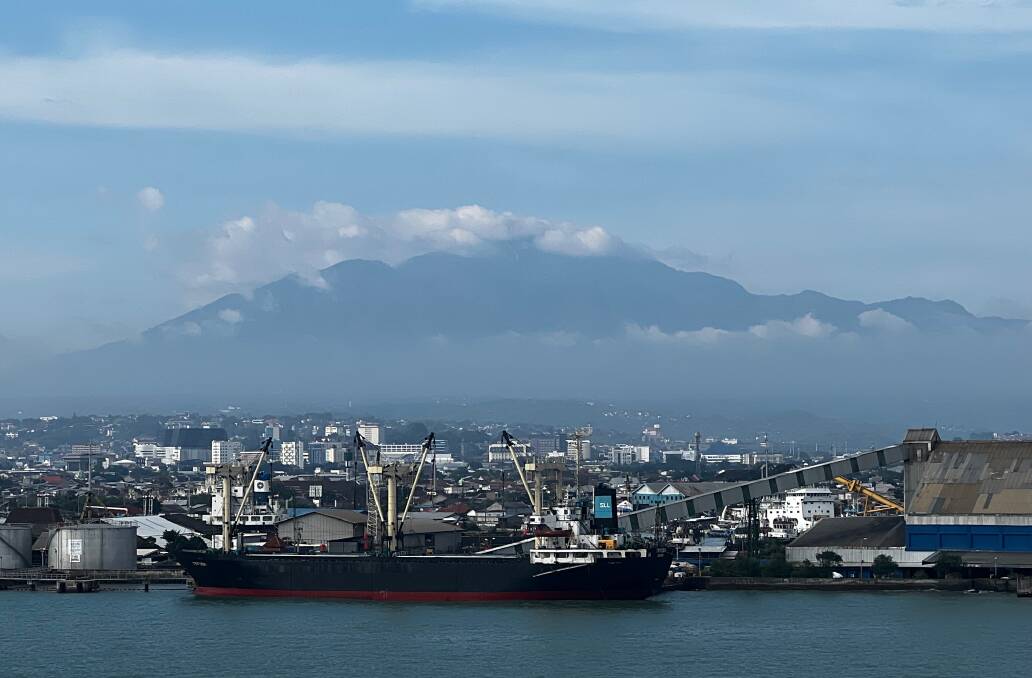 Under the volcano. The port of Semarang. Picture by John Hanscombe