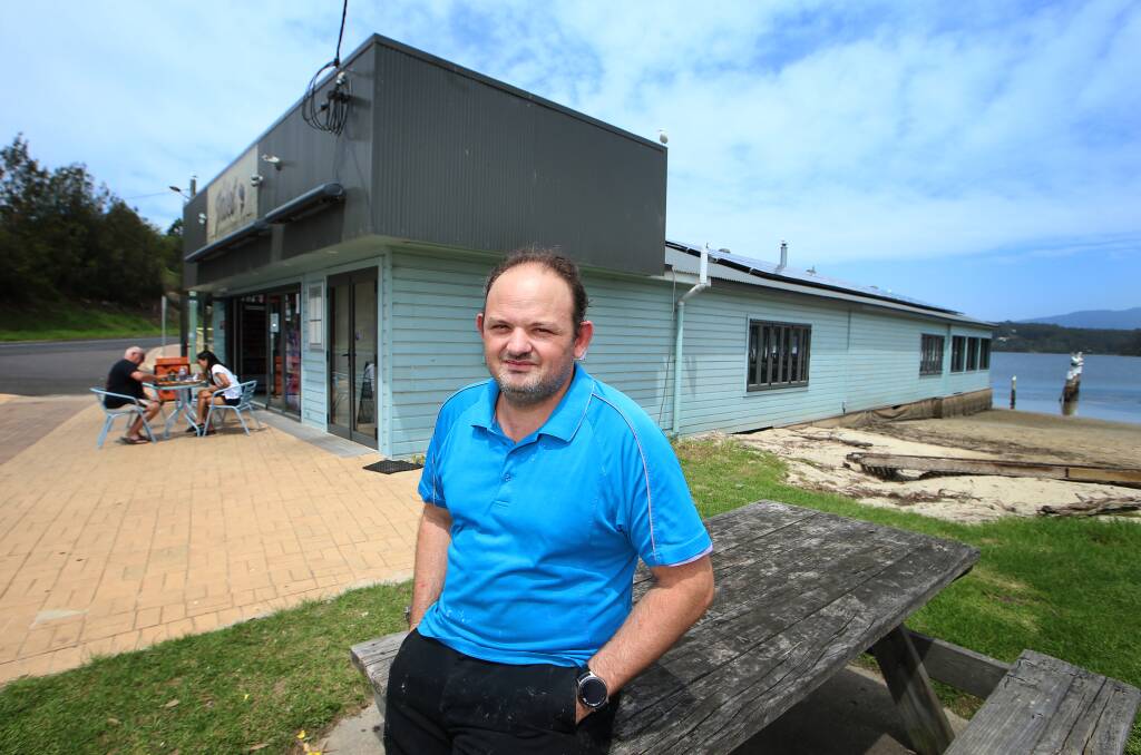 OUT OF POCKET: Andrew Stewart, owner of The Inlet at Narooma, lost at least $160,000 worth of trade because of the fire emergency. Photo: Sylvia Liber