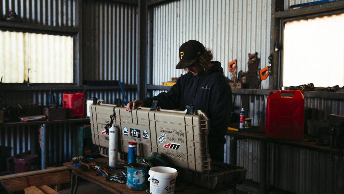 Will Ashby in the workshop at Trevallyn Station. Picture Dion Georgopoulos