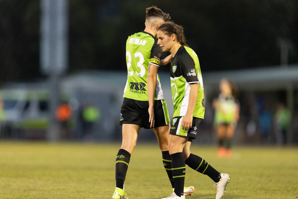 During day two of quarantine, Ash Sykes said Canberra United needed more determination against Sydney FC. Picture: Sitthixay Ditthavong