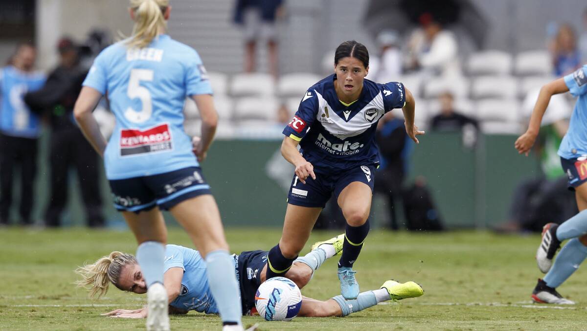 Melbourne Victory player Kyra Cooney-Cross is one of the ALW players headed for Europe to get more consistent minutes under her belt. Picture: Getty Images