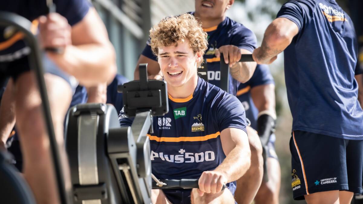 Rory Scott last month during a Brumbies training session. Picture: Karleen Minney