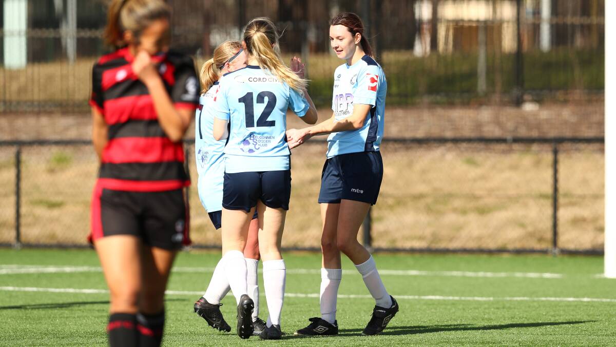 Talia Backhouse's two goals over Canberra United Academy on Sunday takes her goal tally up to 17 this season. Picture: Keegan Carroll