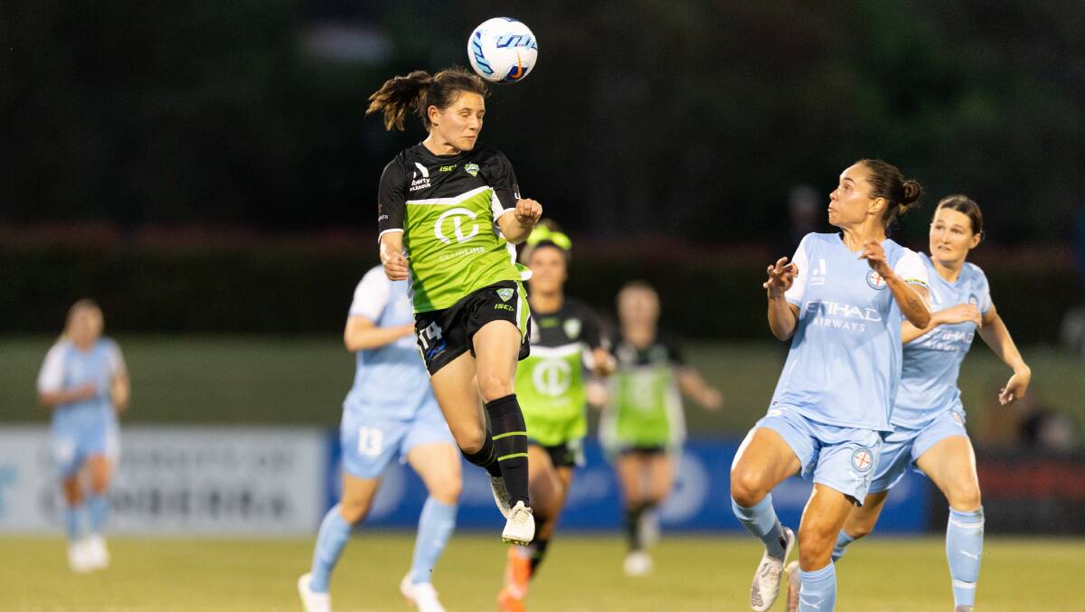 Canberra United's Ash Sykes and Margot Robinne may miss another week due to injury. Picture: Sitthixay Ditthavong