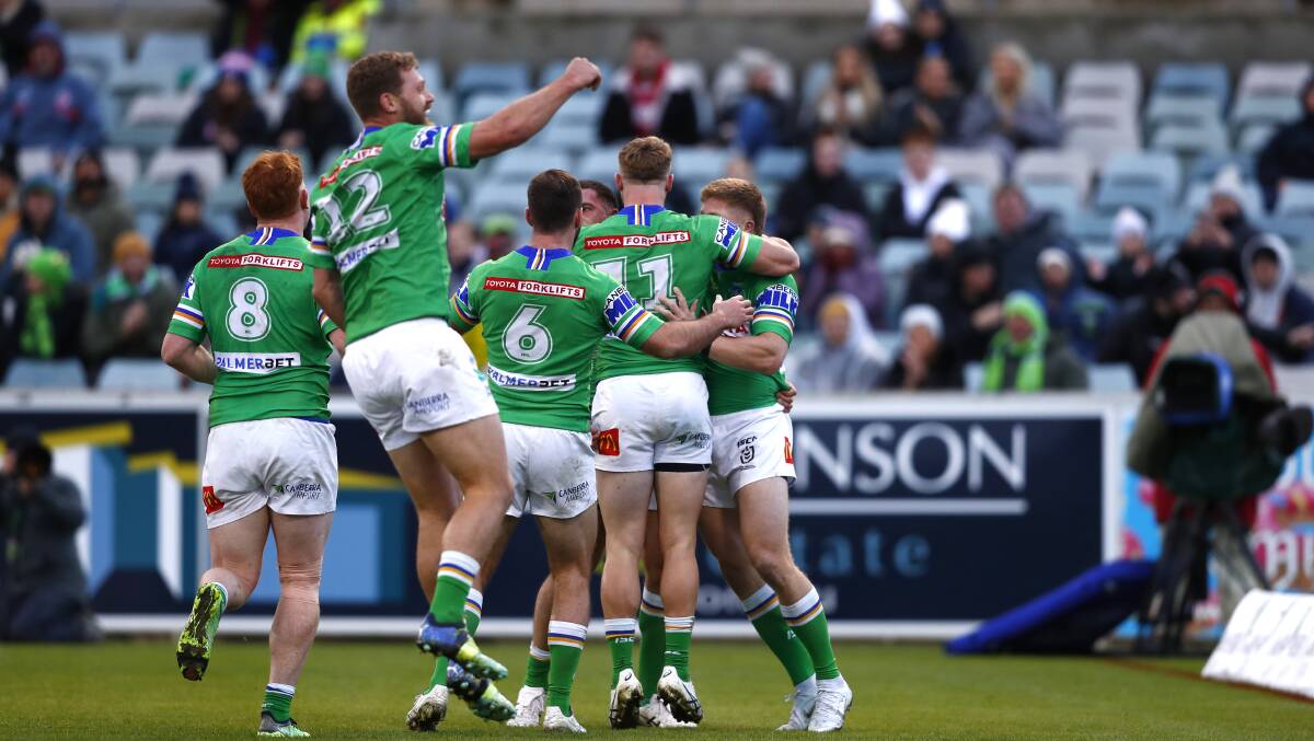 The Canberra Raiders know they have to put a full 80-minute performance in against Newcastle on Sunday. Picture: Keegan Carroll