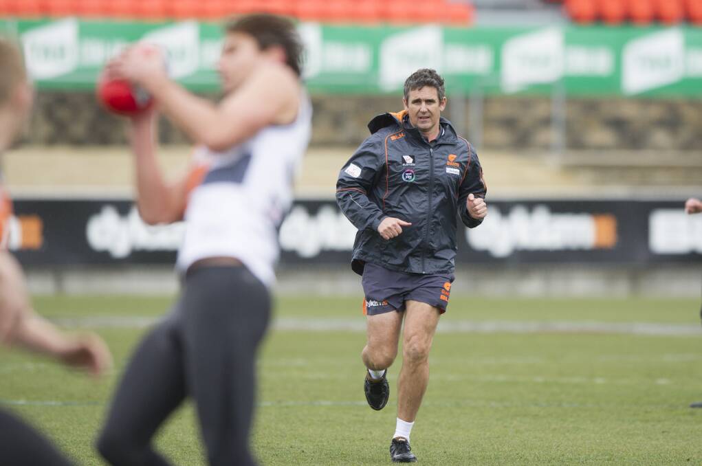 Giants coach Leon Cameron hopes Manuka Oval can return to a winning fortress for his side on Friday night. Picture: Jay Cronan