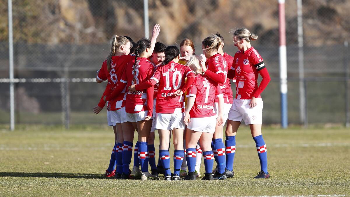 Canberra Croatia FC NPLW is chasing a grand final ticket this Sunday, putting aside the confusion around the fixture's date. Picture by Keegan Carroll