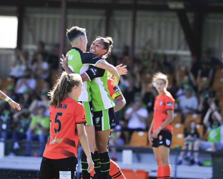 Canberra United is dealing with three injured players heading into three games in eight days. Picture: Dion Georgopoulos