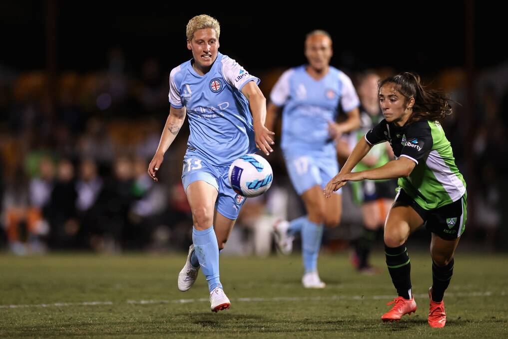 Rebekah Stott made her return to professional football on Friday at Viking Park. Picture: Getty
