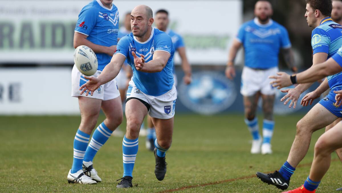 Terry Campese's Queanbeyan Blues secured a 46-18 win on Sunday afternoon. Picture: Keegan Carroll