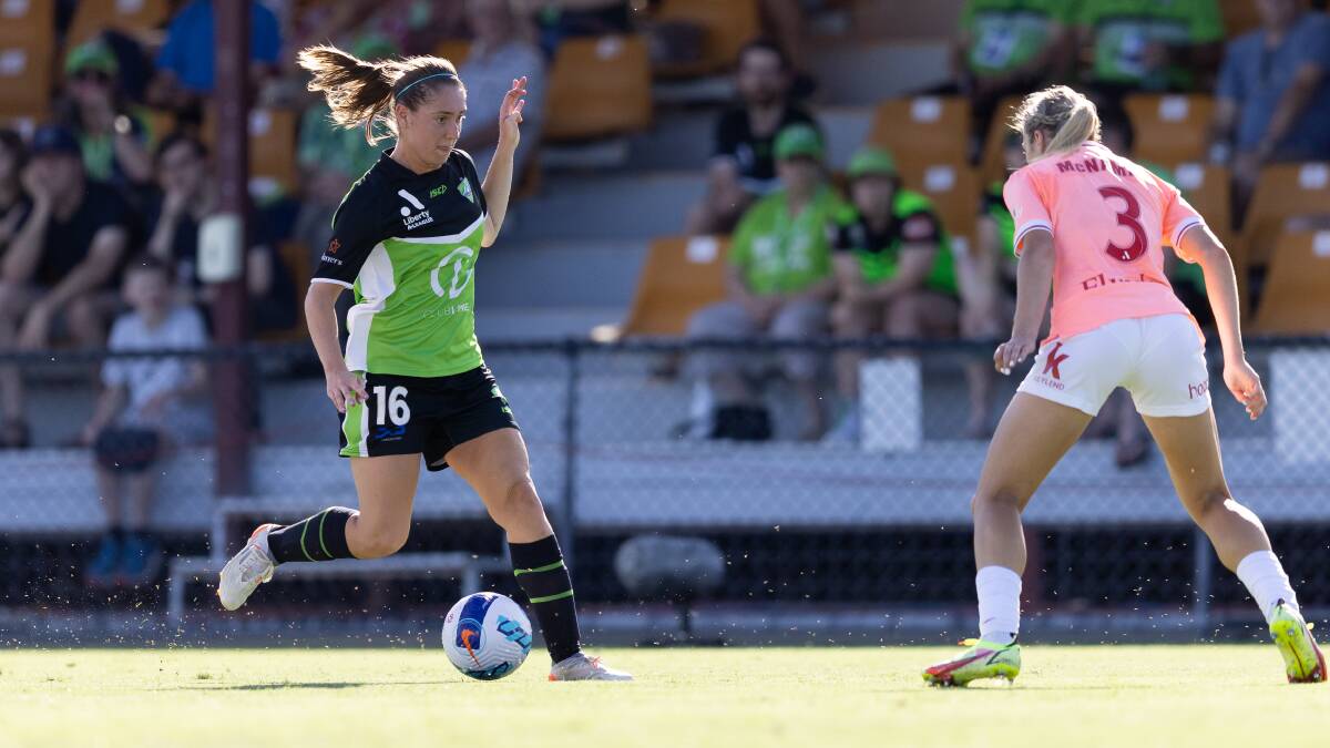 Canberra United's 3-1 loss to Adelaide United on the weekend likely marked Karly Roestbakken's last game in green this season. Picture: Sitthixay Ditthavong
