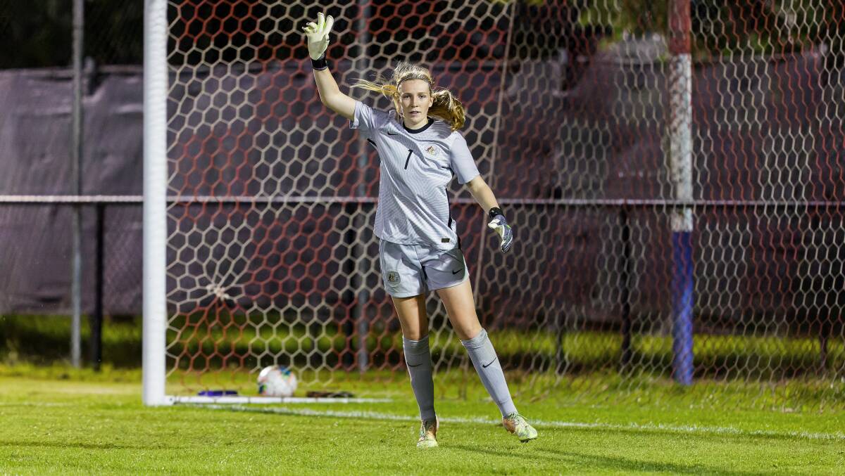 Young Matildas goalkeeper Chloe Lincoln is set to re-sign with Canberra United. Picture: Sitthixay Ditthavong