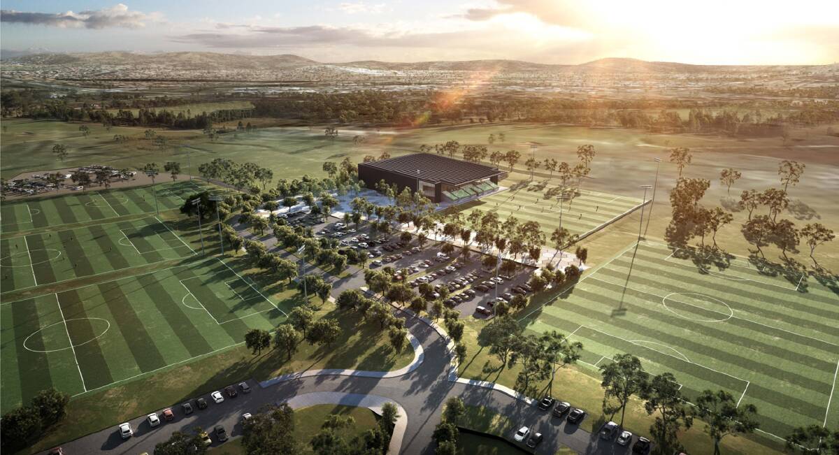 COVID-19 has delayed community consultation, and pushed back construction, on the Home of Football facility but the ACT government believes it will still be finished in time for the 2023 World Cup. Picture: Supplied