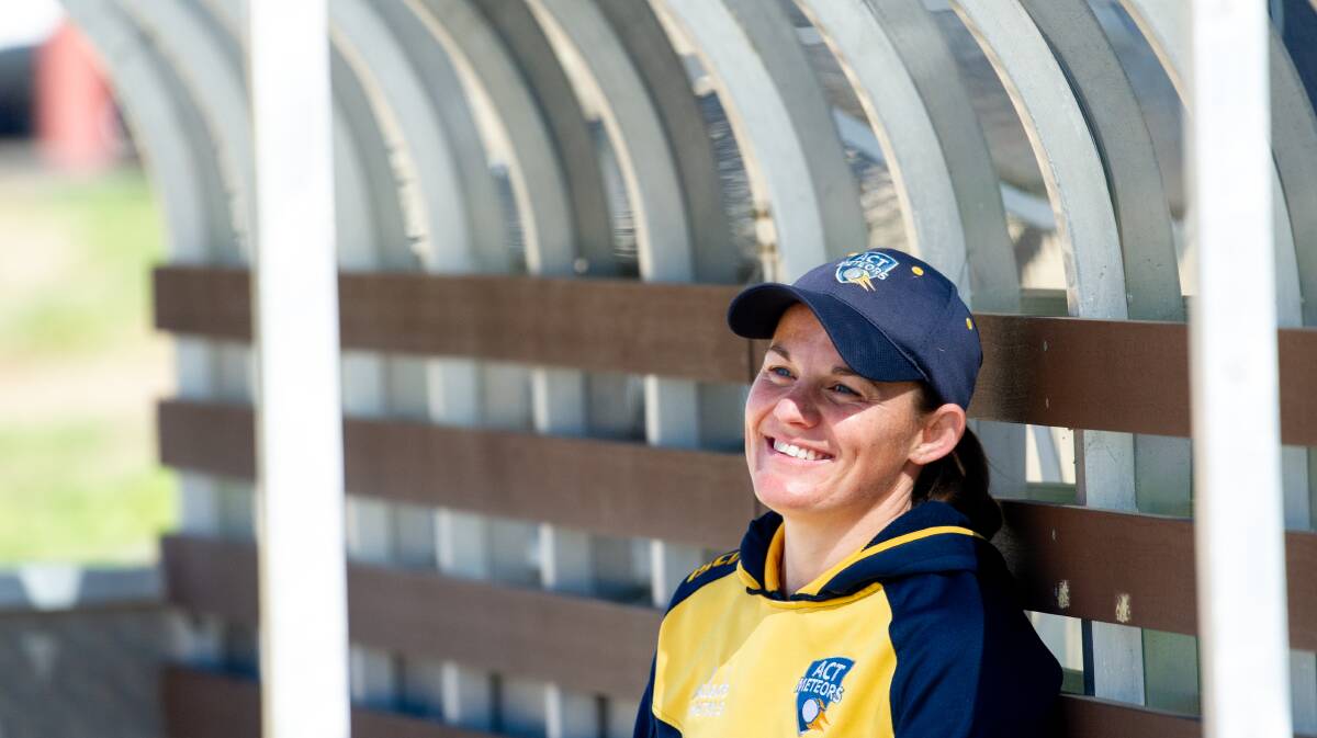 Erin Osborne will retire from professional cricket after the ACT Meteors' final game of the season on Sunday at Phillip Oval. Picture: Elesa Kurtz