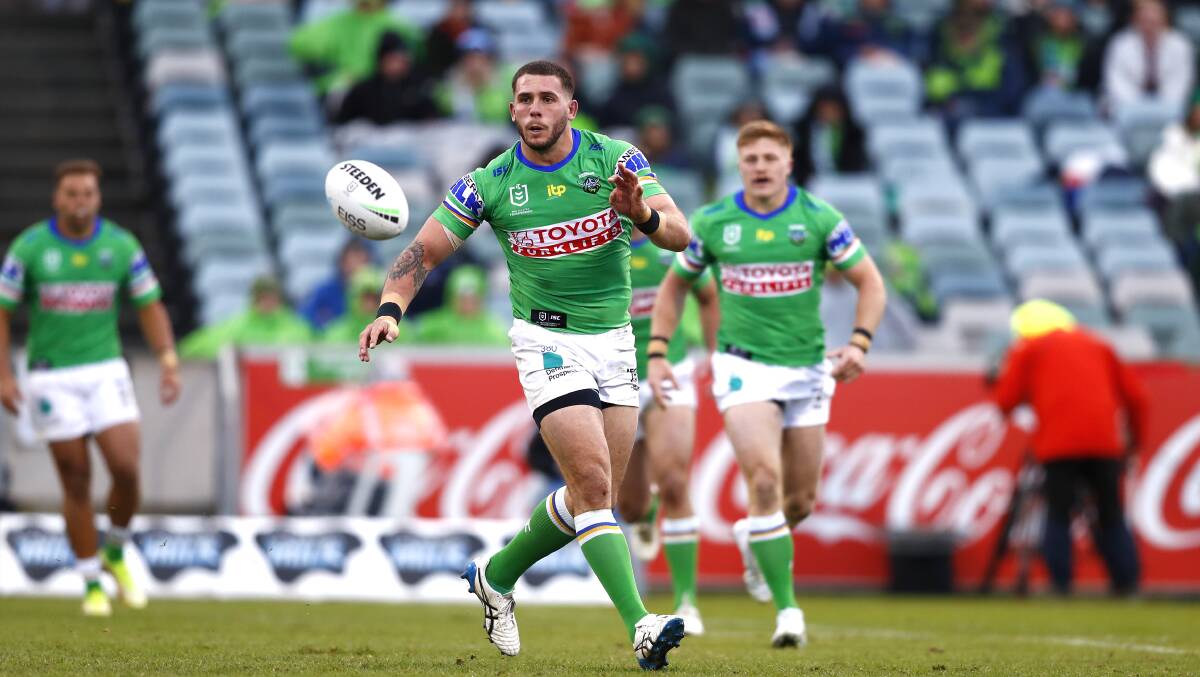 Canberra Raiders' lock Adam Elliott is preparing for the first finals game of his NRL career. Picture by Keegan Carroll