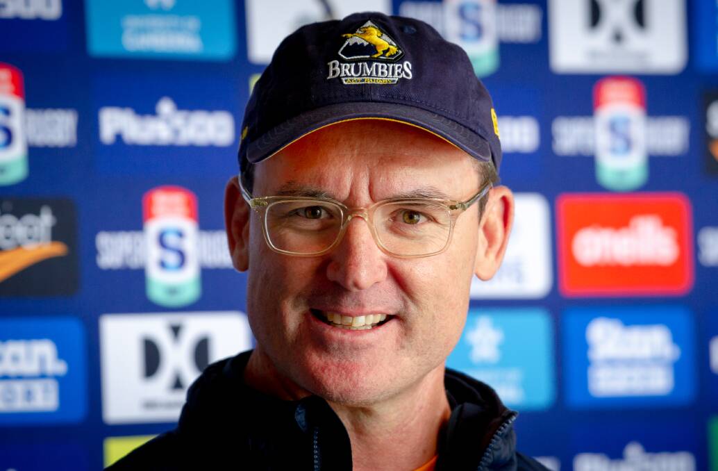 Brumbies' coach Dan McKellar will take on a dual role, after it was announced Tuesday he would become a Wallabies assistant coach. Picture: Elesa Kurtz