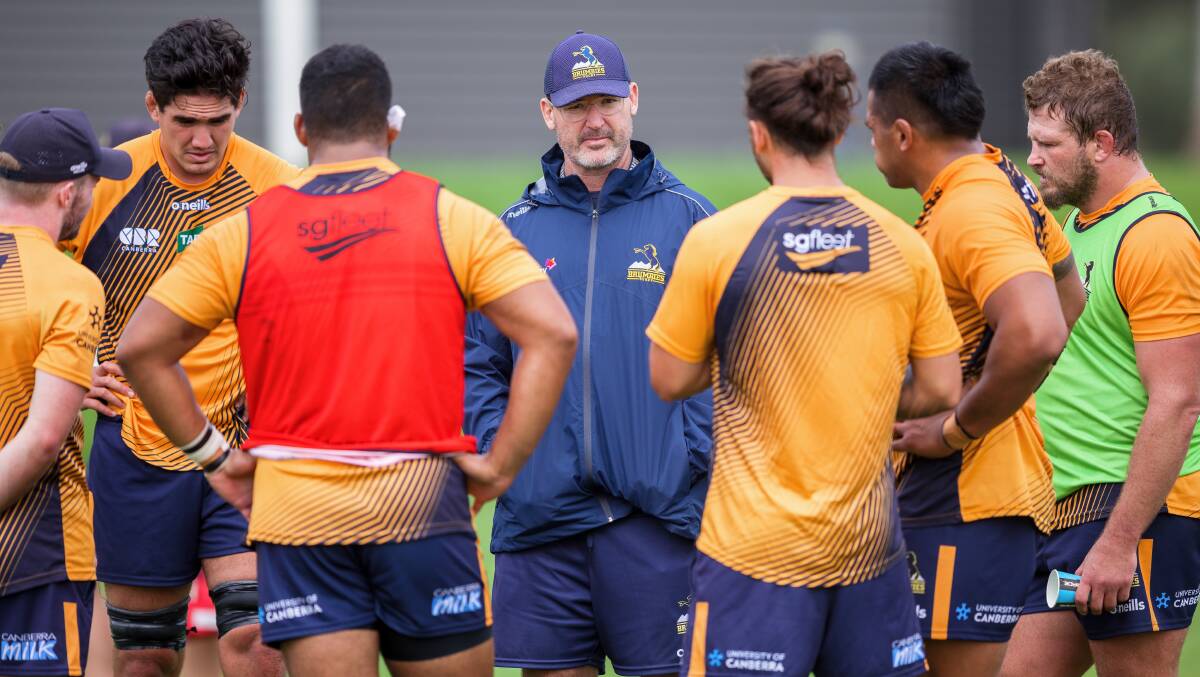 Brumbies coach Dan McKellar feels for Super Rugby referees who are being forced into a corner and ticking boxes. Picture: Sitthixay Ditthavong