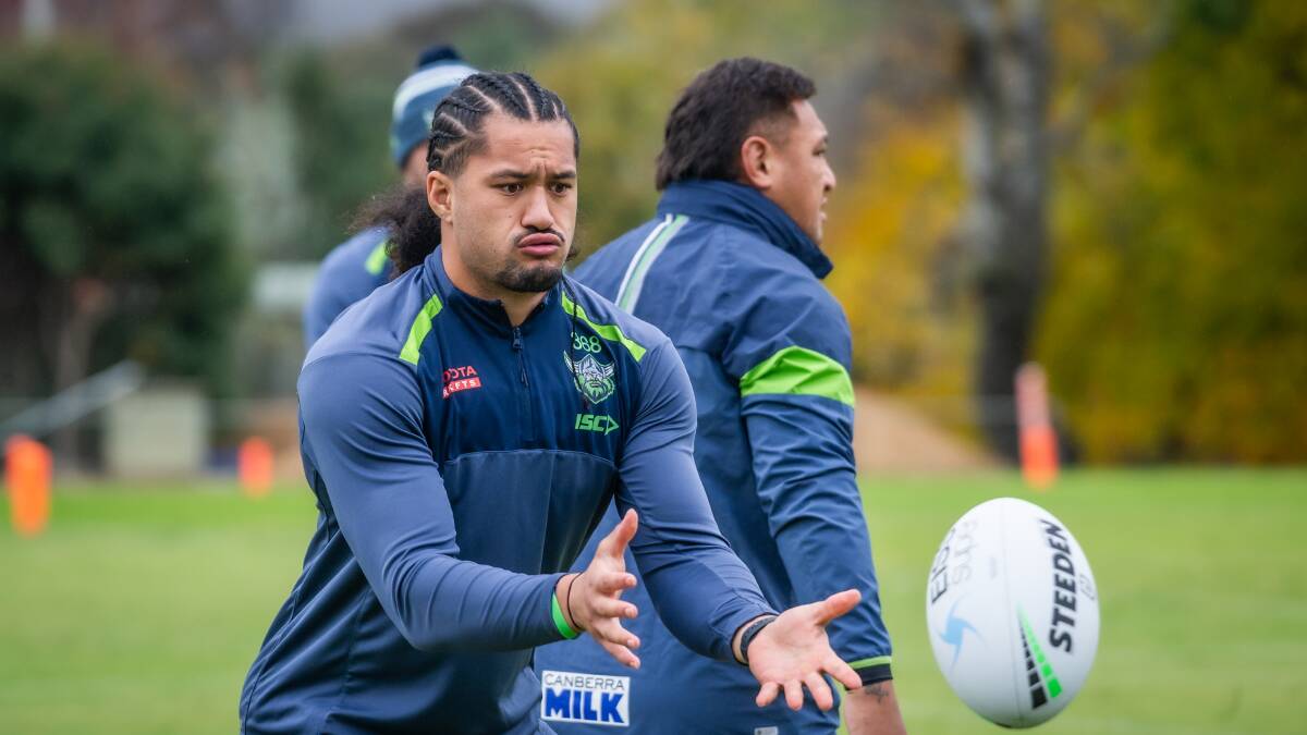 Raider Corey Harawira-Naera is not expecting a call up for Michael Maguire's Kiwi side. Picture: Karleen Minney