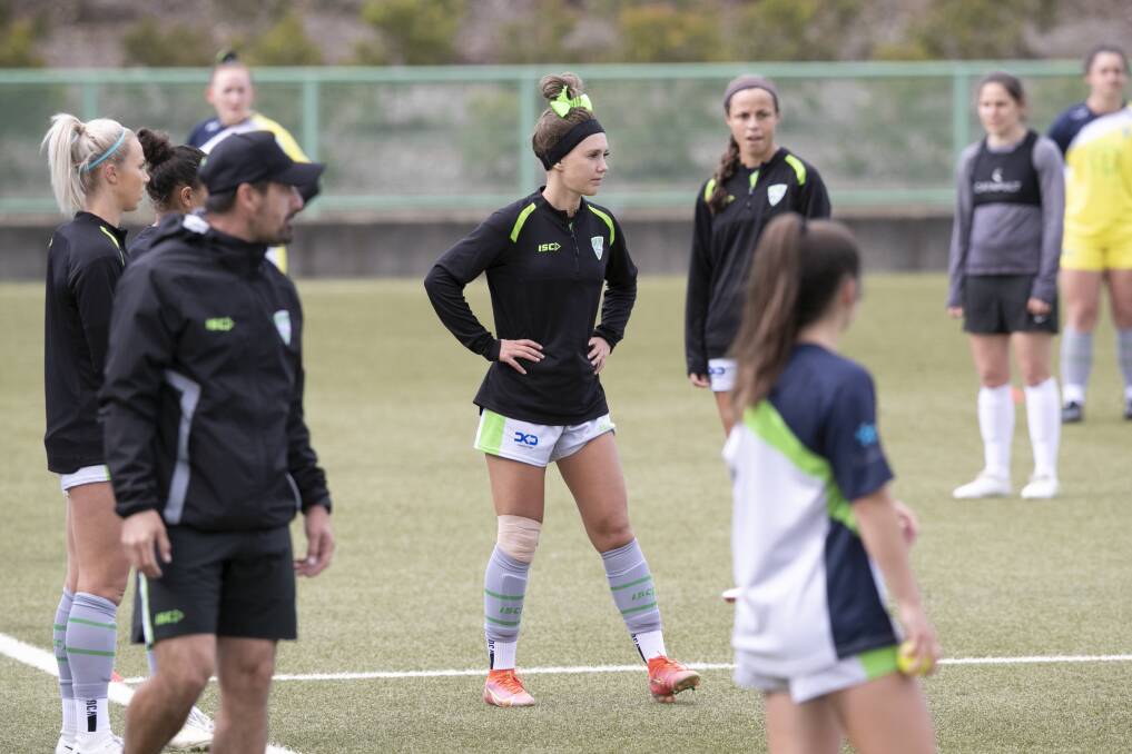 Canberra United head coach Vicki Linton has many moving parts to consider ahead of the side's Adelaide United fixture on Sunday. Picture: Keegan Carroll