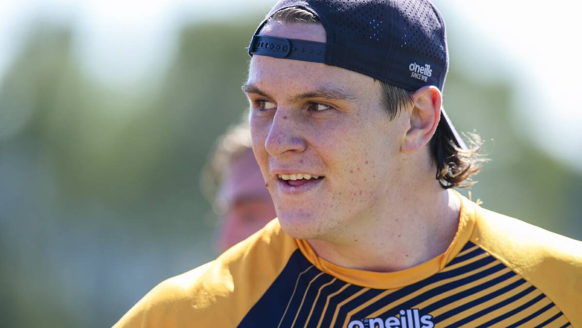 Tom Hooper has re-committed to the Brumbies until the end of the 2024 season. Picture: Keegan Carroll