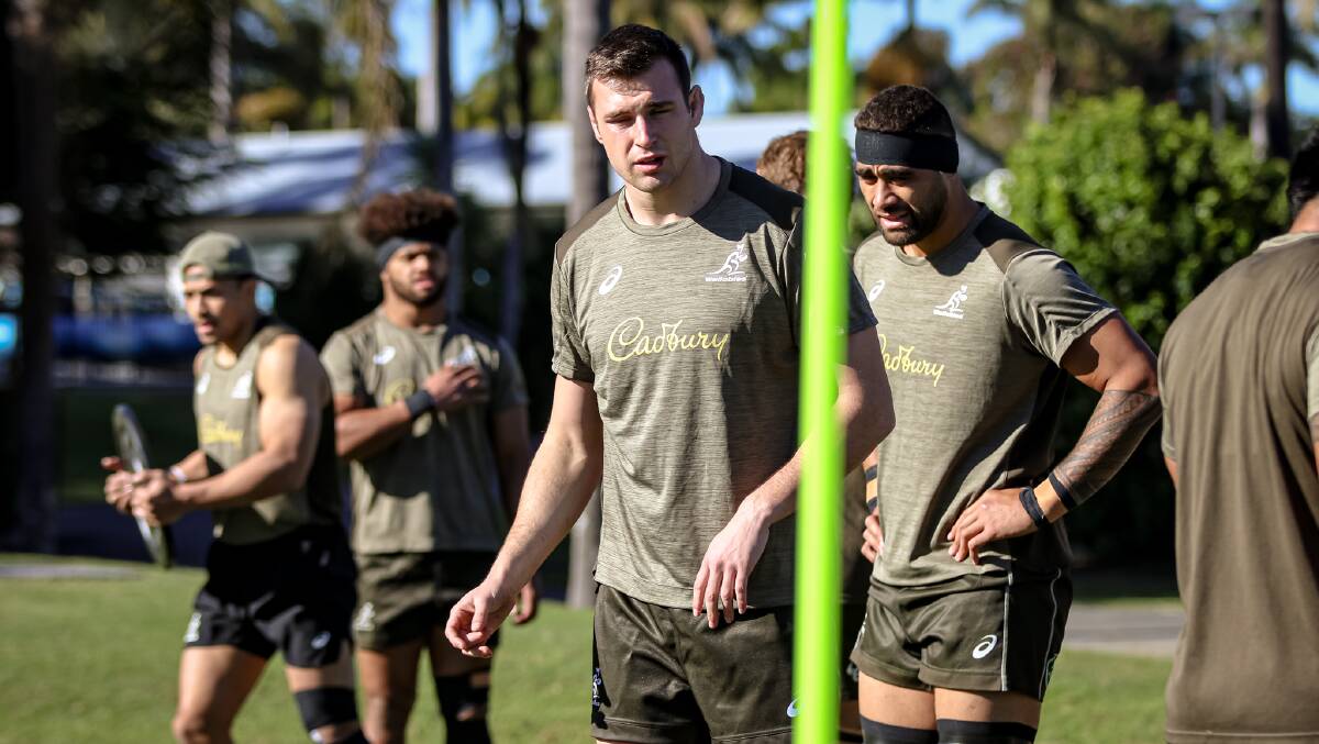 Nick Frost is in his first week of training with the Wallabies in the Gold Coast. Picture: Andrew Phan/Wallabies Media