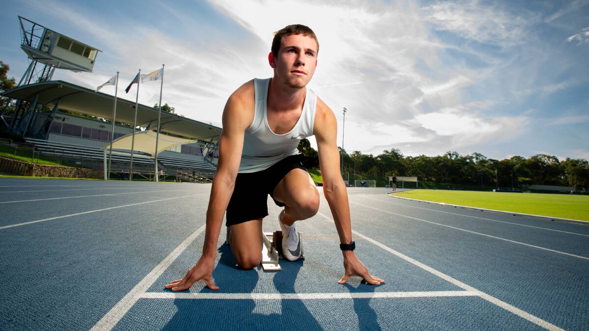 Canberra's Nick Donaldson is hoping to run a personal best in the 400m at the Australian Track and Field Championships on Wednesday. Picture: Elesa Kurtz