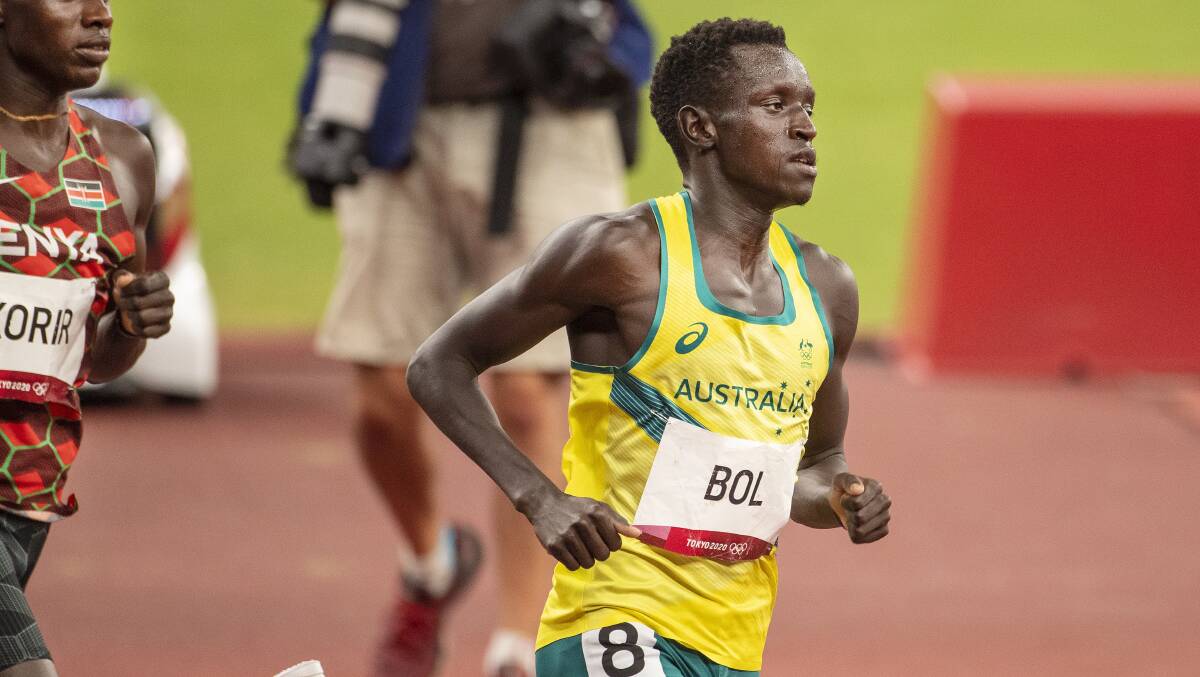 Olympian Peter Bol knows the financial struggles young athletes face, after he himself could not afford to attend some track meets, and has welcomed the relaunched Athletics Foundation. Picture: Getty
