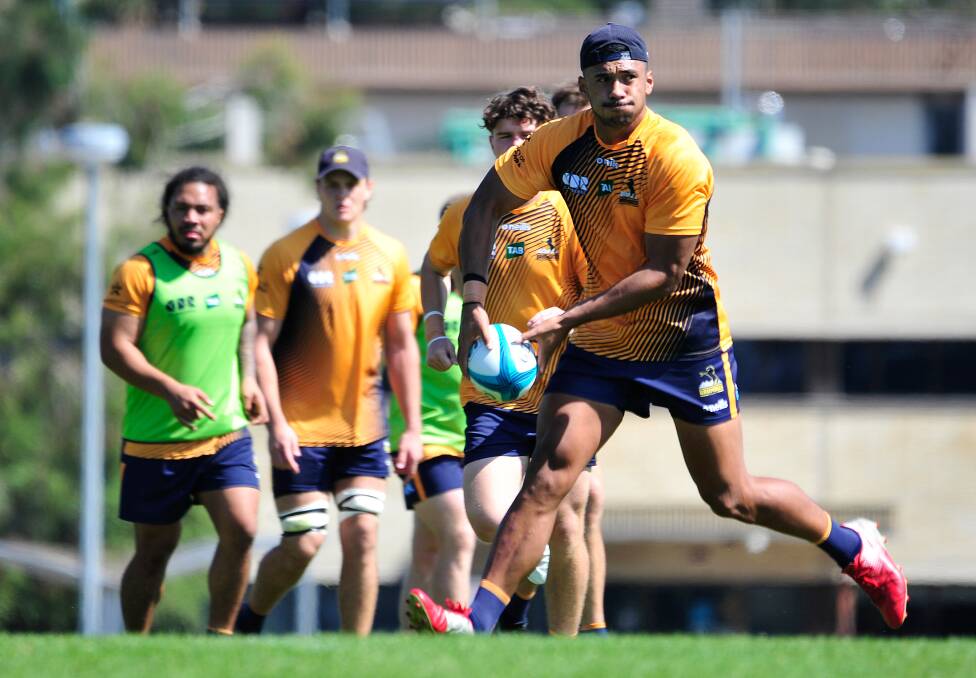 ACT Brumbies centre Irae Simone is believed to have signed with French side Clermont in the country's Top 14 competition for next year. Picture: James Croucher