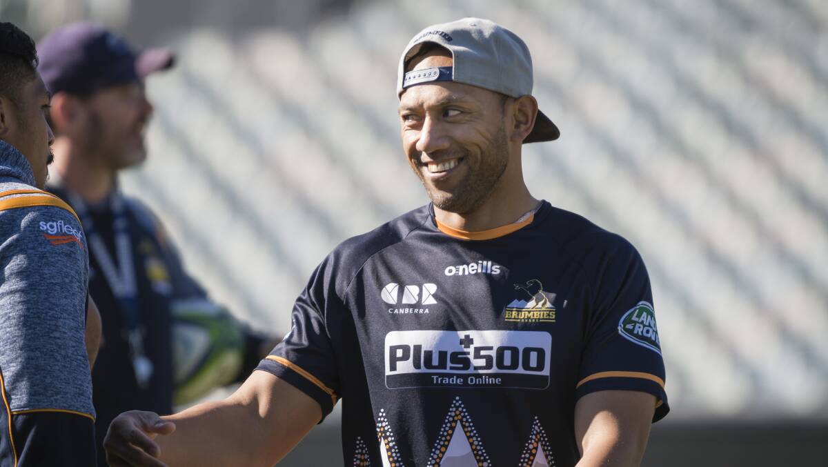 Moana Pasifika fly-half Christian Leali'ifano will face his former side the ACT Brumbies for the first time on Saturday. Picture: Sitthixay Ditthavong