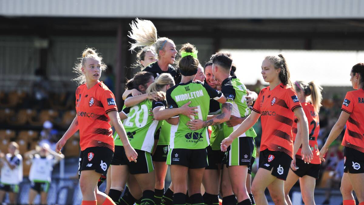 Canberra United players will be available to pick in the A-League Women's new fantasy league. Picture by Dion Georgopolous
